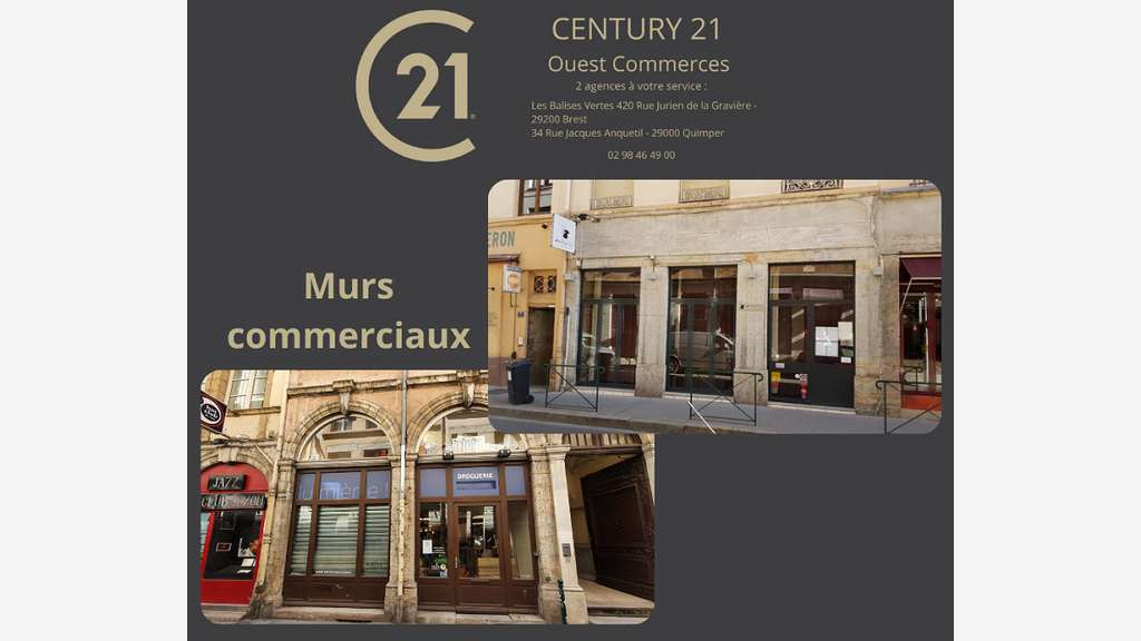 Vente immeuble commercial 320m² à Quimper centre