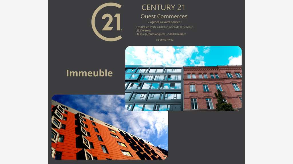 Vente immeuble commercial 320m² à Quimper centre