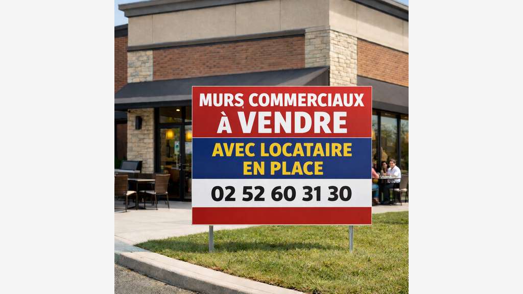 MURS COMMERCIAUX AVEC LOCATAIRE EN PLACE