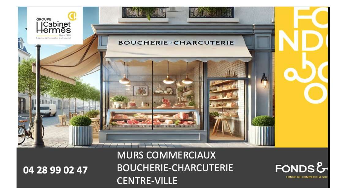Vente murs commerciaux boucherie à Bourg-de-Péage