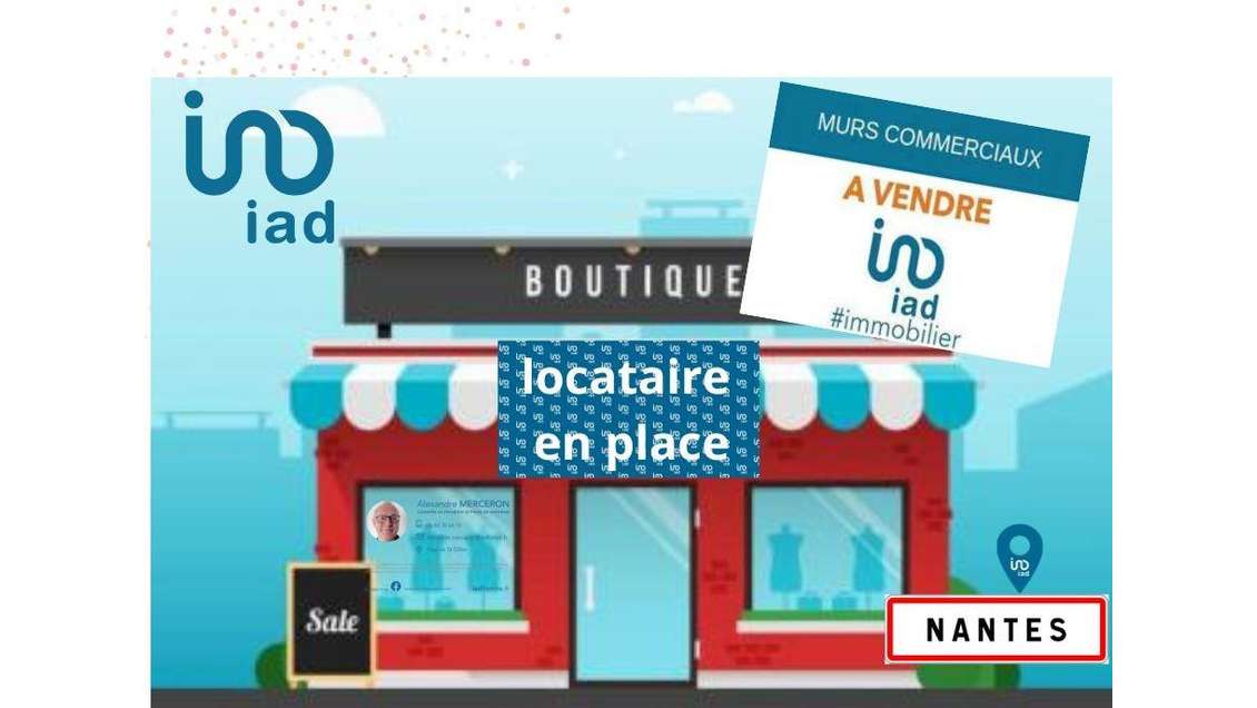 Vente murs commerciaux loués 31m² à Nantes