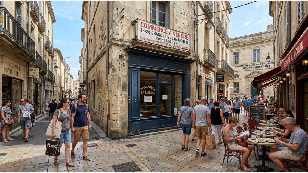 Vente murs 153m² en rue piétonne à Montpellier