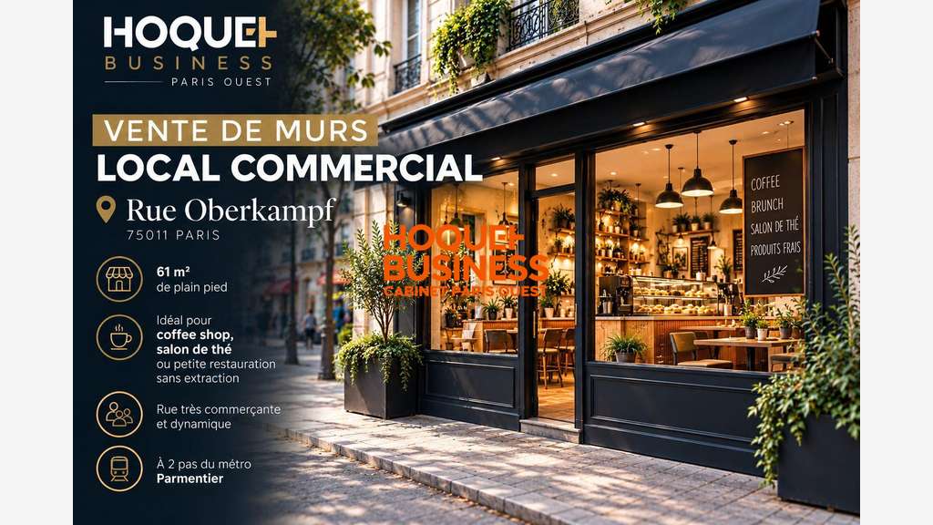 Vente murs 71m² Rue Oberkampf Paris 11ᵉ 