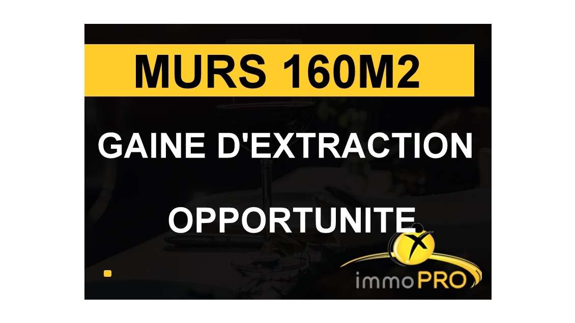 Vend murs 160m² avec gaine d'extraction Grenoble