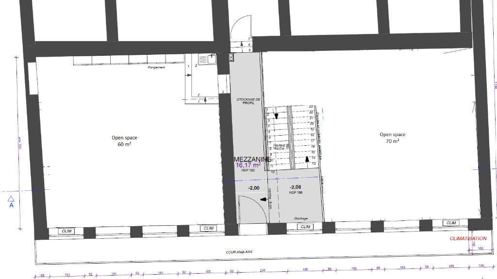 Murs 335m² à vendre Lyon 69001 atypique