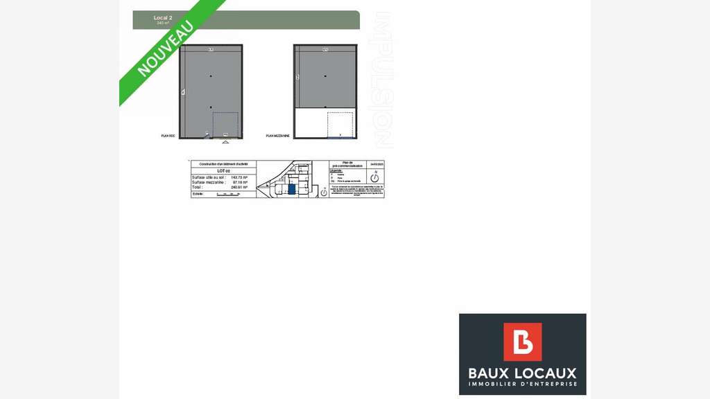 Local d'activité de 240m² à vendre Piolenc