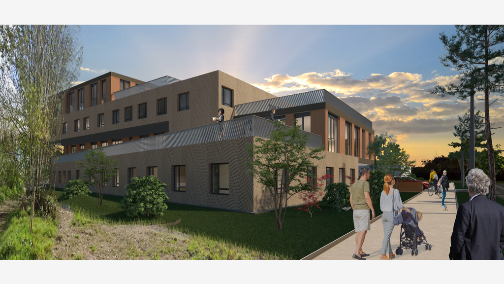 Programme neuf immeuble en construction à Brest