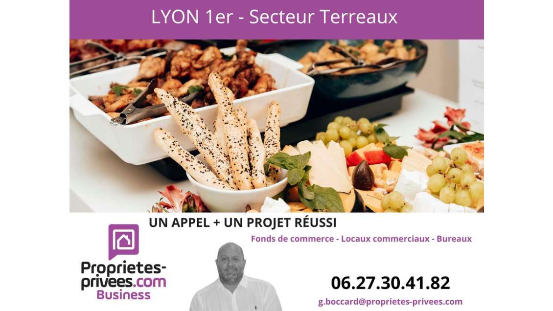 Cession de bail local atypique 27m² à Lyon 69001