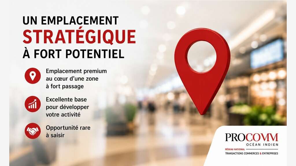 Droit au bail restaurant 17m² à vendre Saint-Denis
