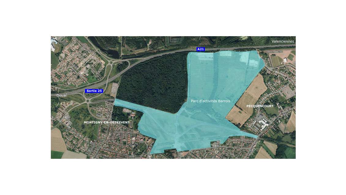 Terrain industriel à vendre Douai / Valenciennes 