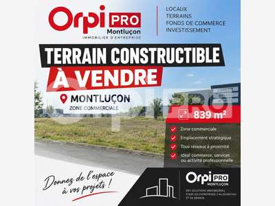 MONTLUCON - TERRAIN à vendre