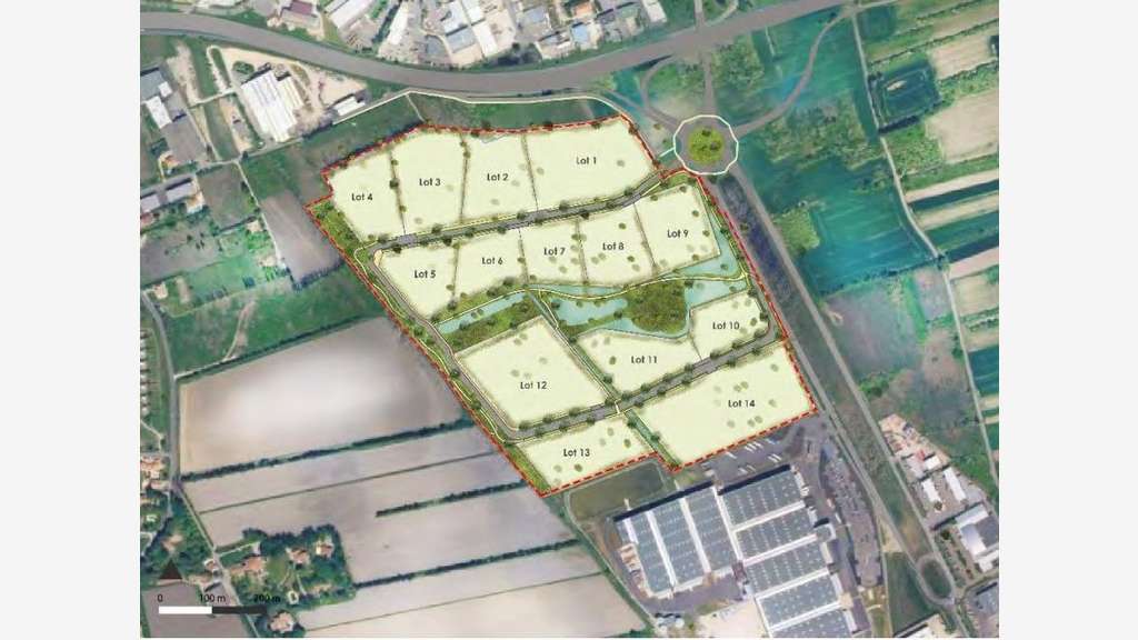 A vendre terrains industriels de 7 500 à 26 000m²