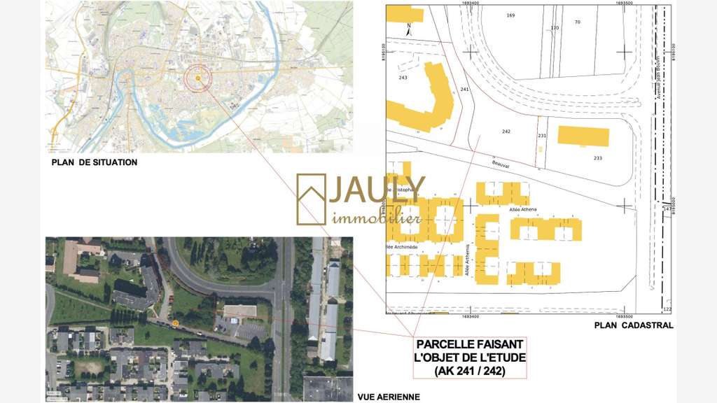 Terrain constructible 2101m² + Projet PC accepté