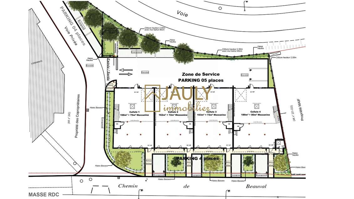 Terrain constructible 2101m² + Projet PC accepté