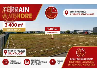 Vente Terrains industriels et agricoles à Saint-Jory