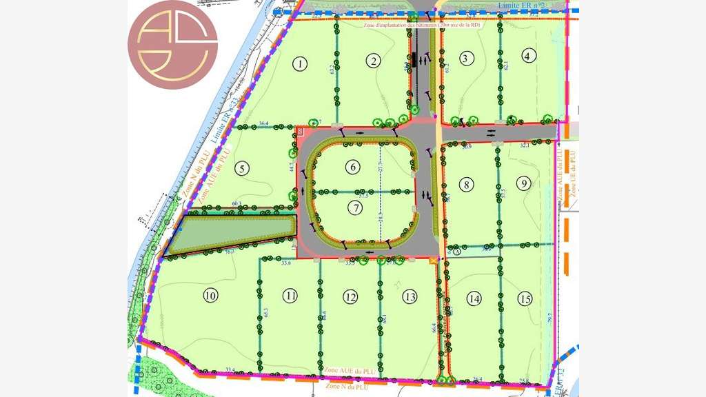 AV terrain 2065m² viabilisé à Villeneuve-Tolosane