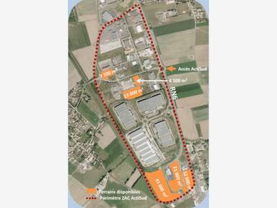 A vendre terrains de 6,5 ha en Zone Actisud 71