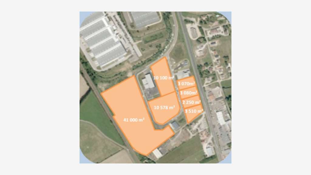 A vendre terrains de 6,5 ha en Zone Actisud 71