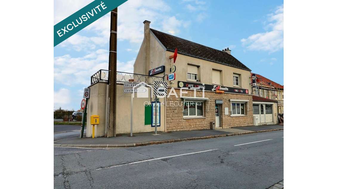 Vente avec dab bar tabac PMU FDJ 147m² à Viesly