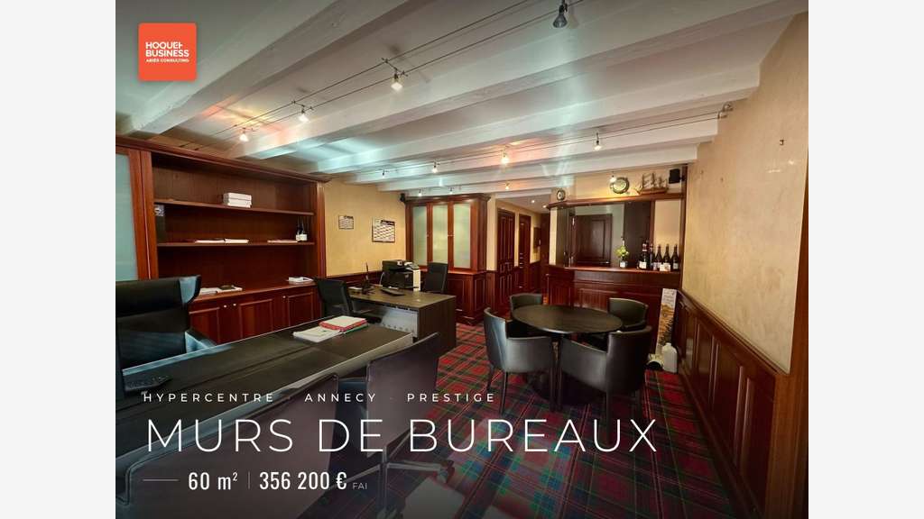 Annecy hypercentre – Bureau haut de gamme aménagé