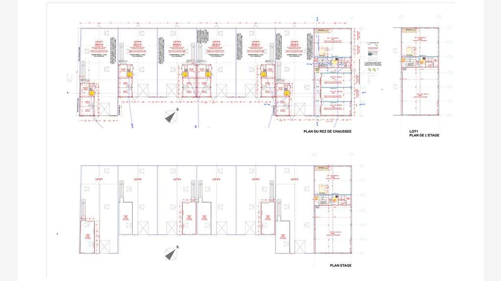 A vendre bureaux neufs 42m² à 182m² à Paulx