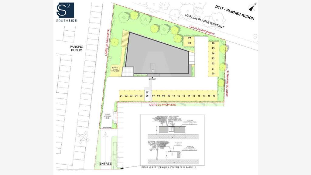 Vente bureaux de 344m² avec terrasse 21m² à Bruz