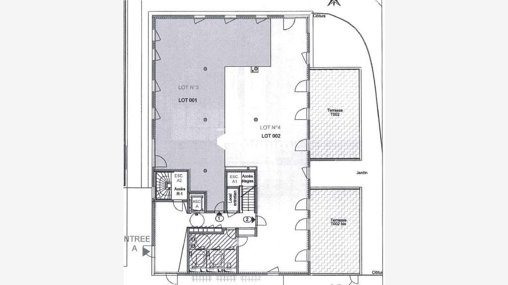 Bureaux neufs 158m² + stationnements à vendre - P