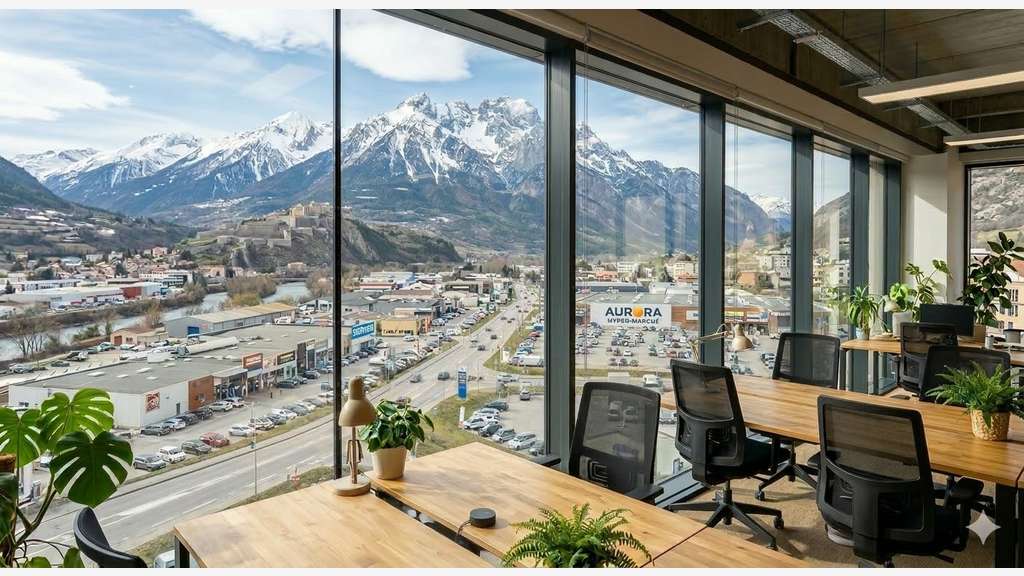 Vente bureaux professionnels luxe vue montagne