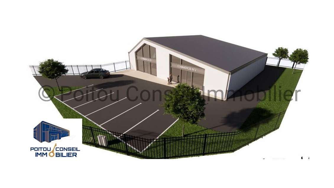 Vente local commercial 180m² empl premium Chauray