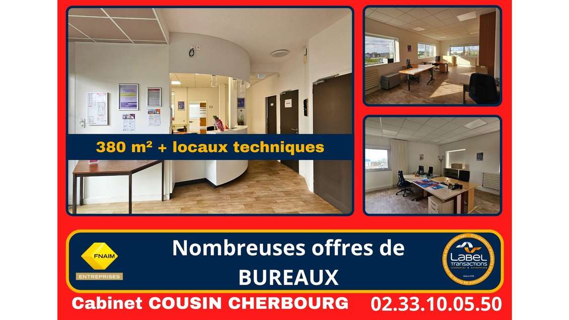 Vente immeuble de bureaux 380m² en ZA à Cherbourg