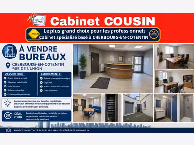 Vente bureaux rue de l’Union à Cherbourg