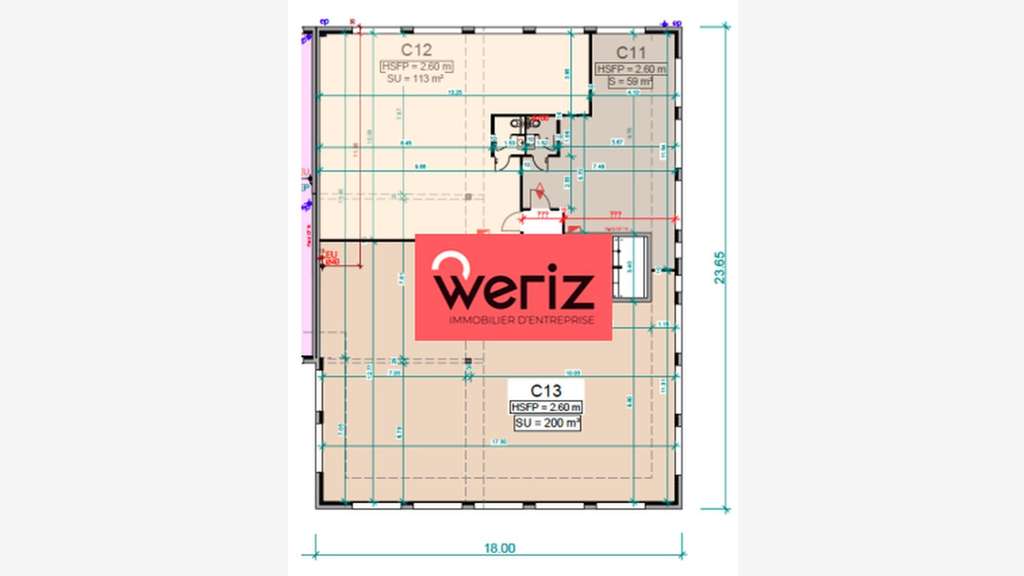 Bureaux de 65 à 220m² standing neuf à Éguilles