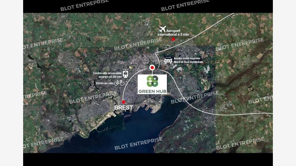 A vendre / à louer bureaux neufs 1000m² à Guipavas
