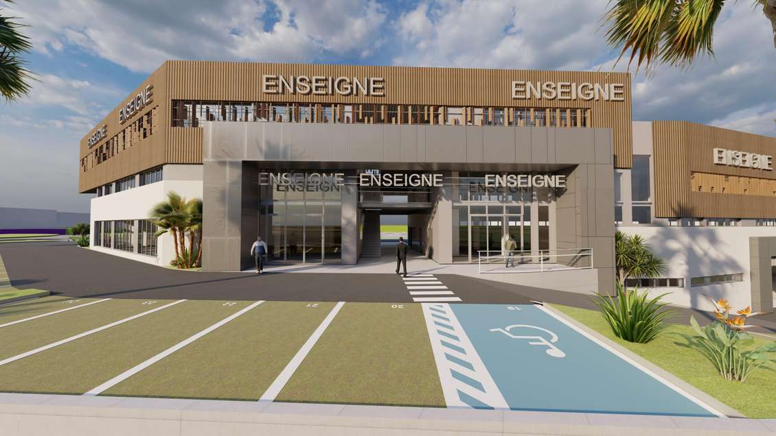 Vente bureaux 210m² R+1 à Les abymes