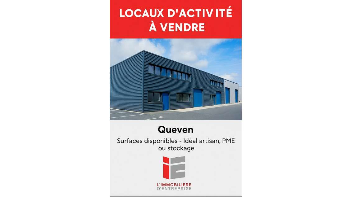 Vente local 3149m² ZA dynamique de Quéven