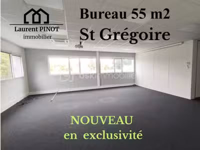 Vente bureaux 55m² parc de Brocéliande St Grégoire