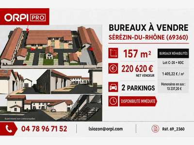 Bureaux réhabilités à vendre à Sérézin-du-Rhône