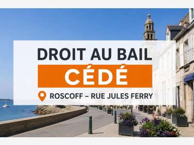 Droit au bail local cial 71m² à Roscoff centre