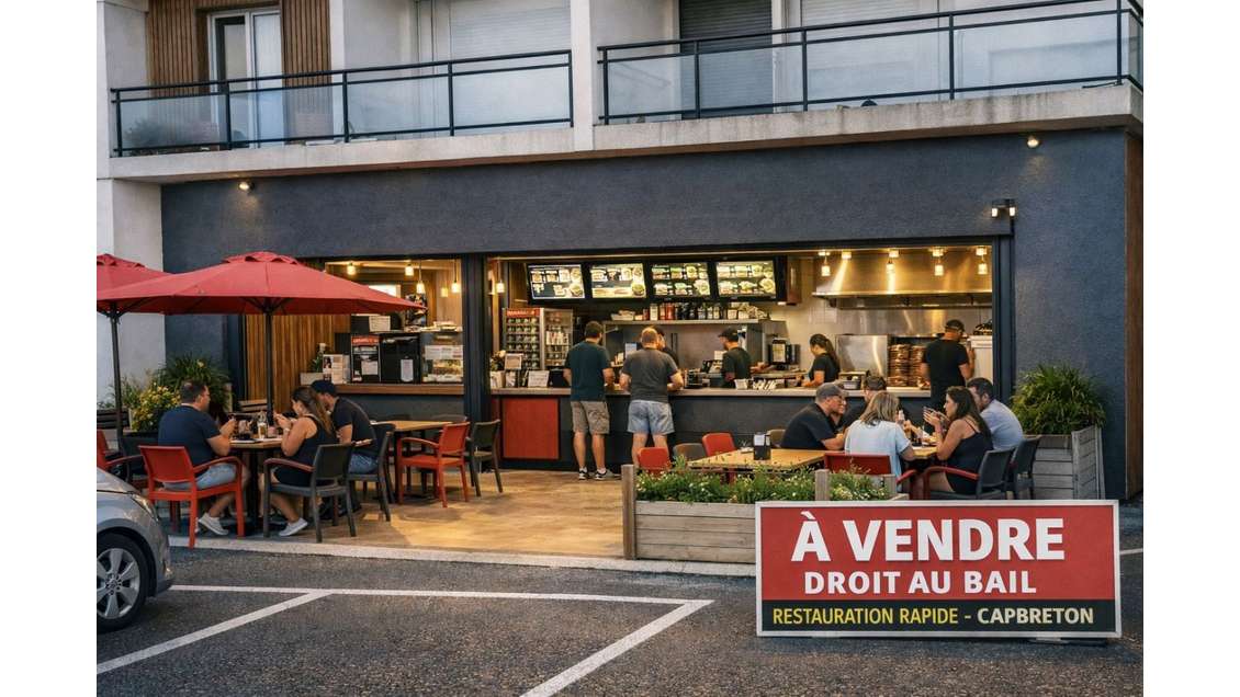 Cession droit au bail restauration 60m² Capbreton