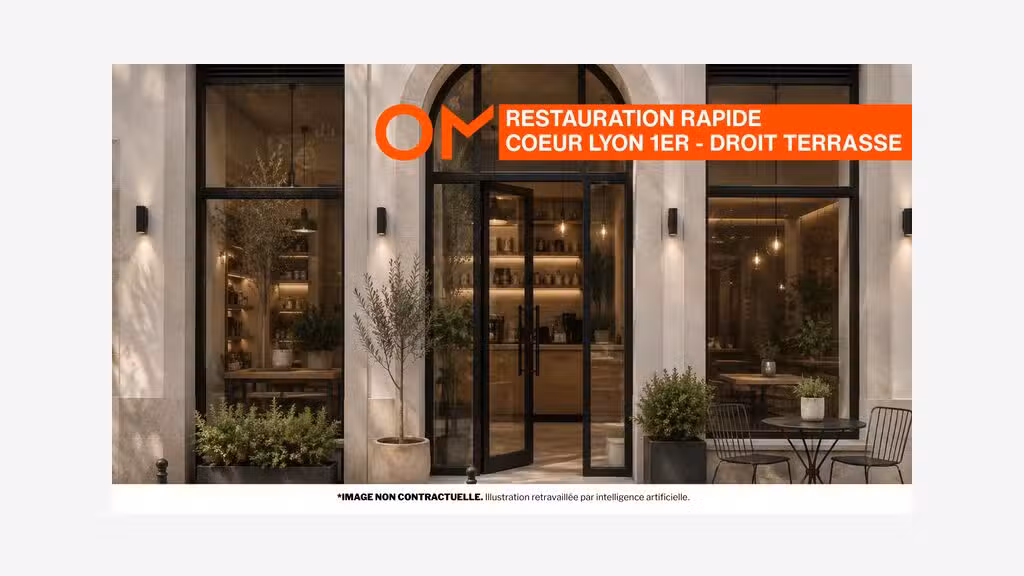 Vente local 90m² Lyon bas des pentes Croix-Rousse