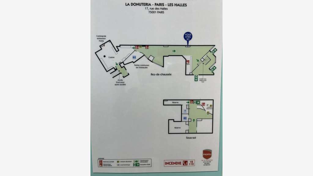 Vente droit au bail coffee shop 63m² à Paris 75001