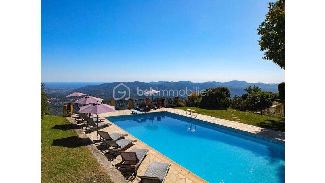 Vente domaine d'exception vue panoramique à Cabris