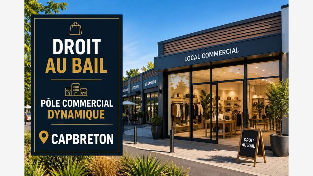 Droit au bail 40m² forte visibilité à Capbreton