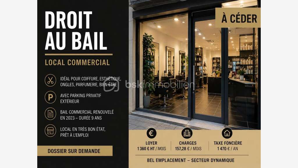 Droit au bail local beauté & bien-être à Antibes