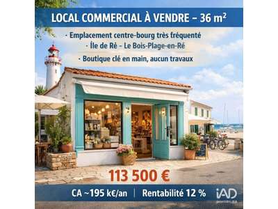 Vente Locaux commerciaux - Boutiques au Bois-Plage-en-Ré