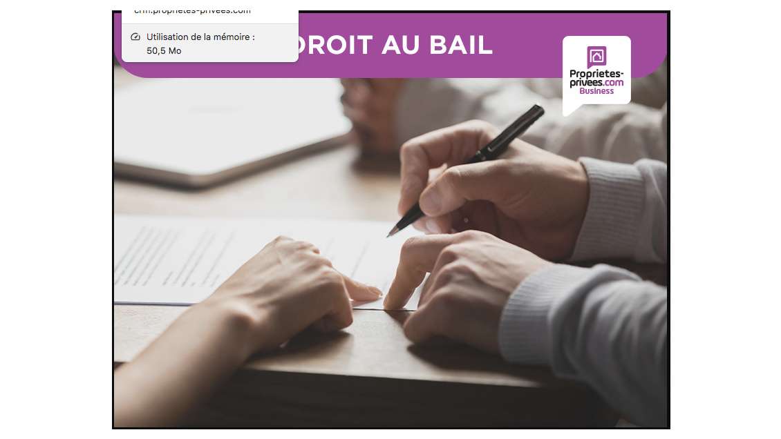 Cession de bail local commercial 50m² à Gouvieux