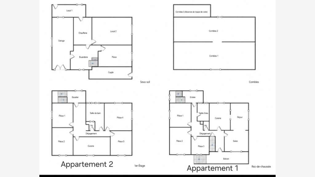 2 appartements à louer avec 2 entrées i