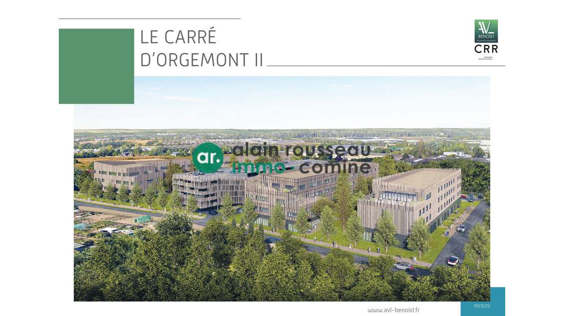 AV bureaux neufs 1822m² Angers Carré d'Orgemont
