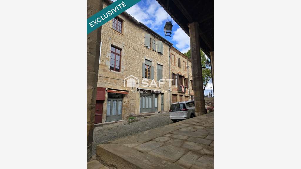 Immeuble (5 apparts) + local commercial à Cordes