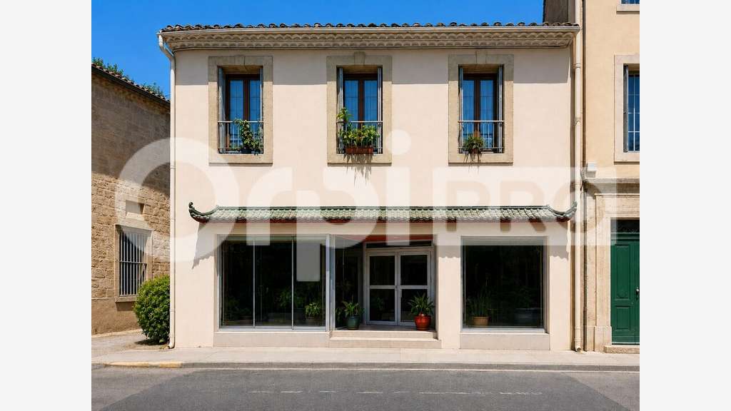 Vente immeuble mixte 228m² en centre ville Lunel
